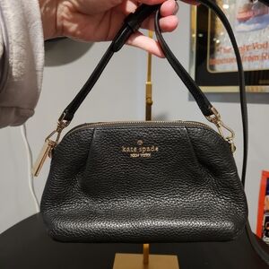 Kate Spade Black Pebbled Leather Crossbody Bag